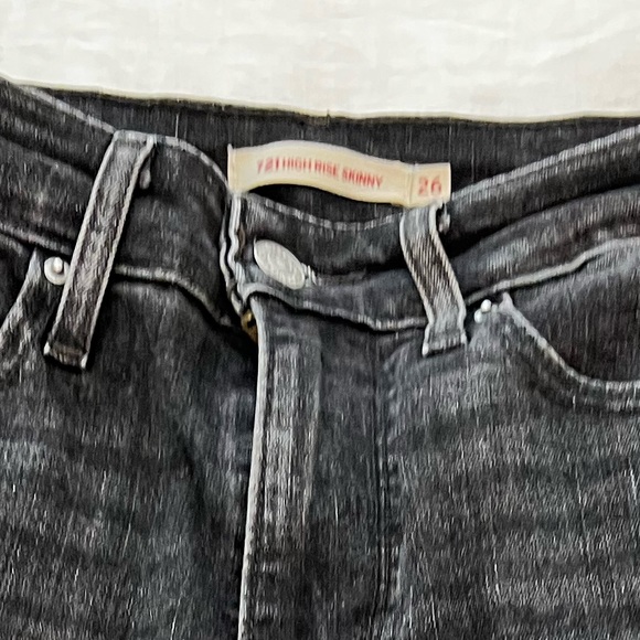 Levis 721 high rise skinny soft black - Picture 5 of 5